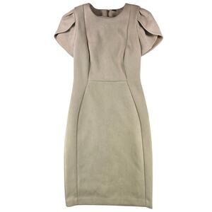 Calvin Klein | Cream, Faux Suede Dress | Size 4